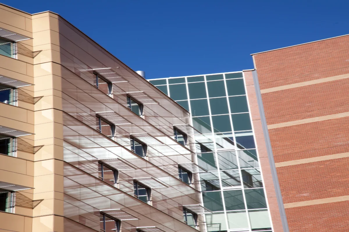 Parker Johnston - Royal Jubilee Hospital cementitious panels closeup