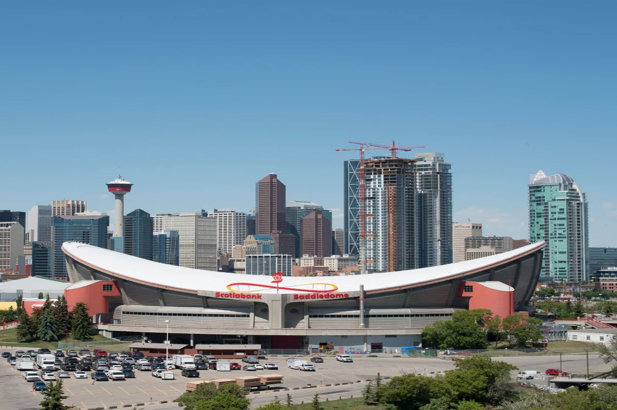 Parker Johnston - Scotiabank Saddledome - single-ply-roofing - ranged
