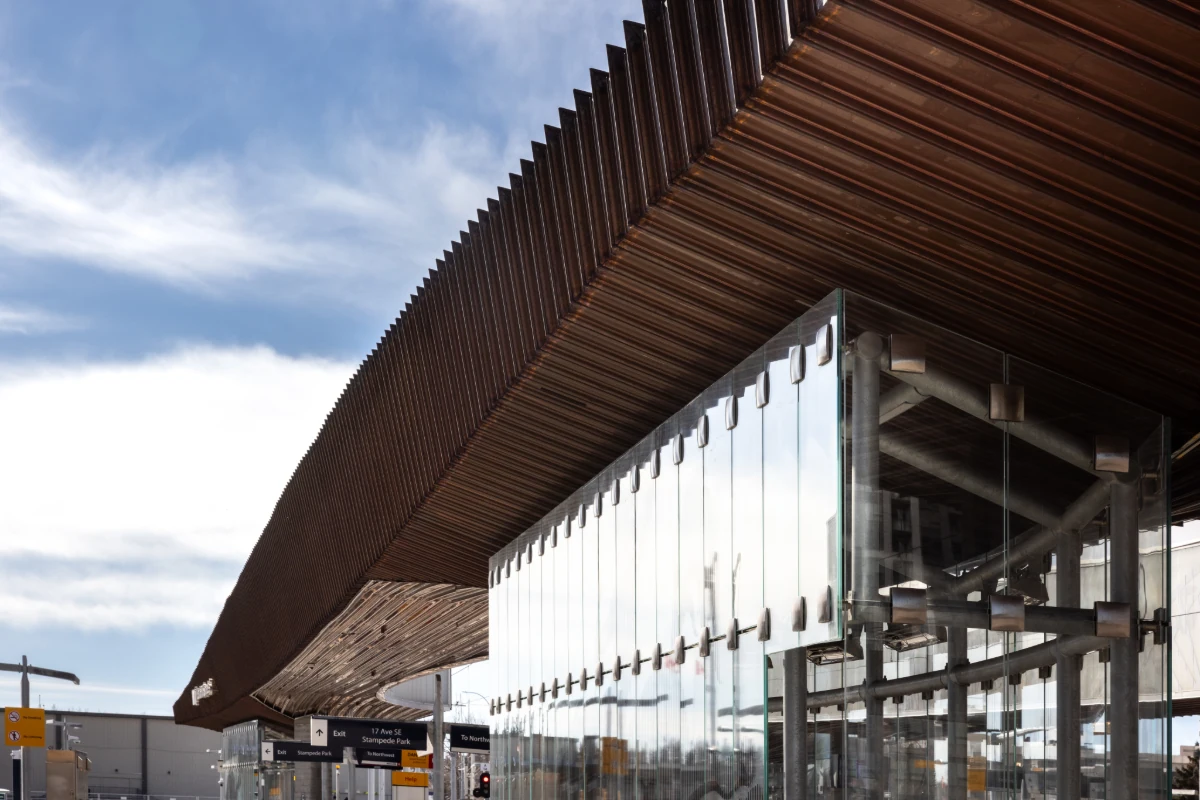 Parker Johnson Project - 17th Street Stampede Crossing - Glass and Ceiling