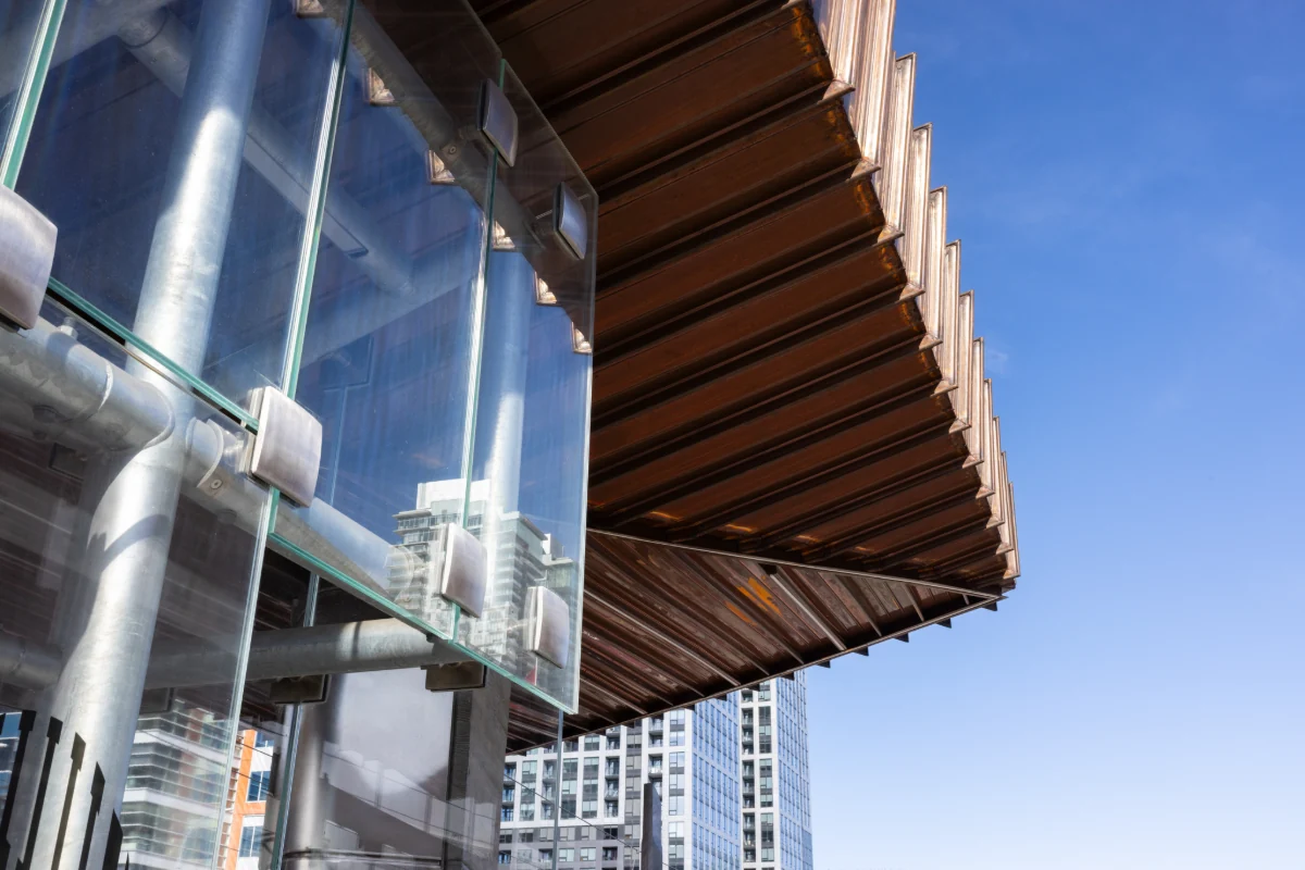 Parker Johnson Project - 17th Street Stampede Crossing - Glasswork