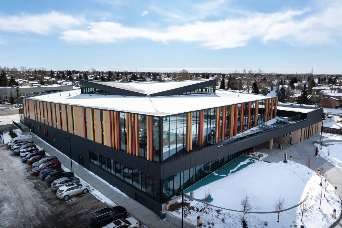 Parker Johnston - Airdrie Public Library - ACM Metal Wall Panels Aerial