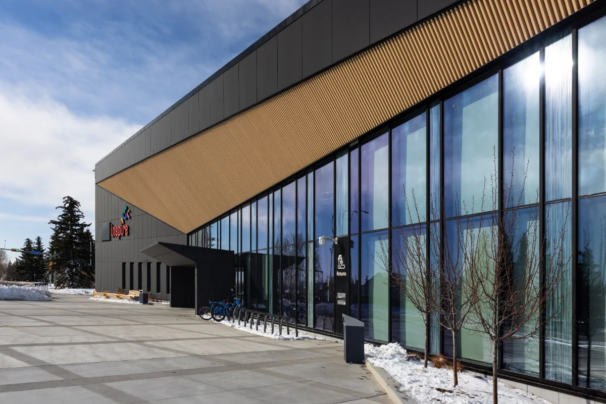 Parker Johnston - Airdrie Public Library - ACM Metal Wall Panels Link and Lock Soffit