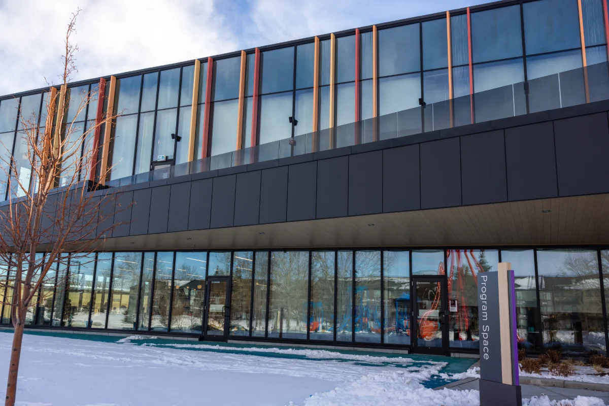 Parker Johnston - Airdrie Public Library - ACM Metal Wall Panels and Colour Medium