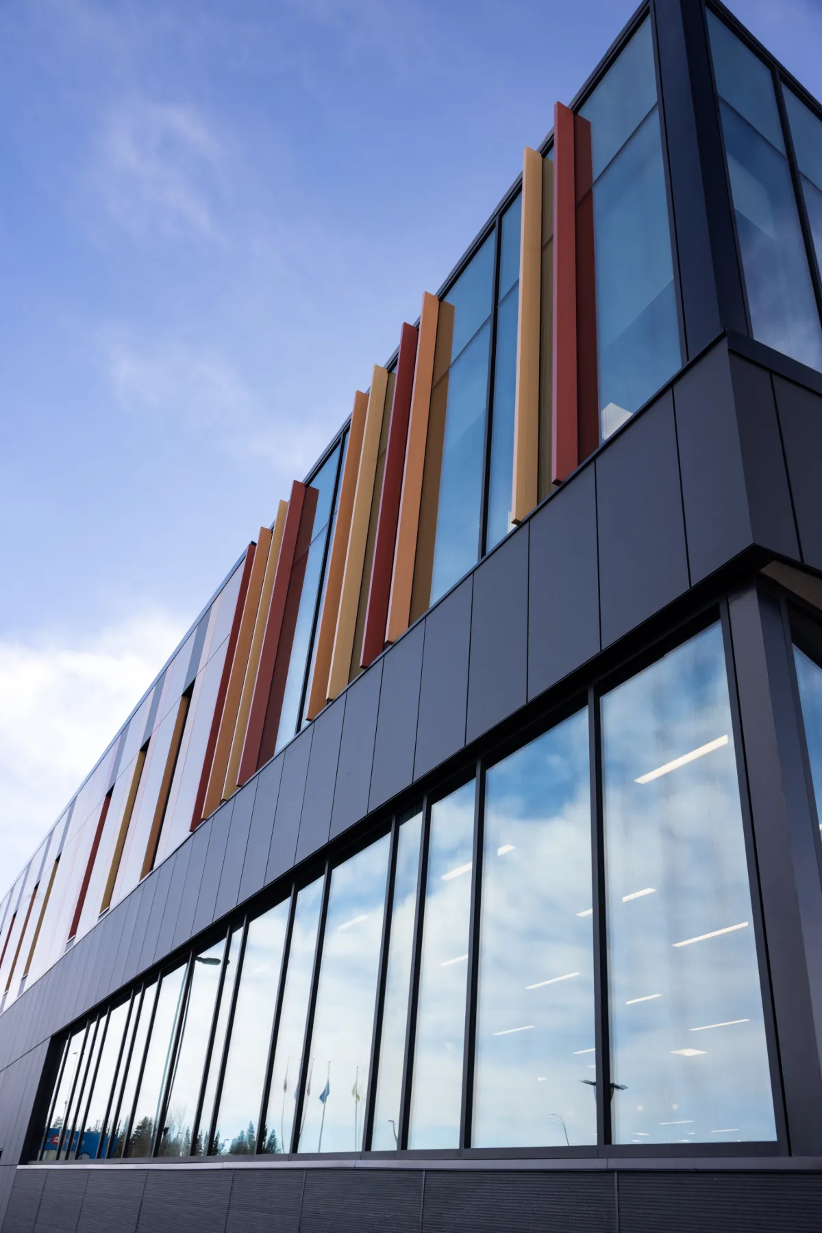 Parker Johnston - Airdrie Public Library - ACM Metal Wall Panels and Colour Portrait