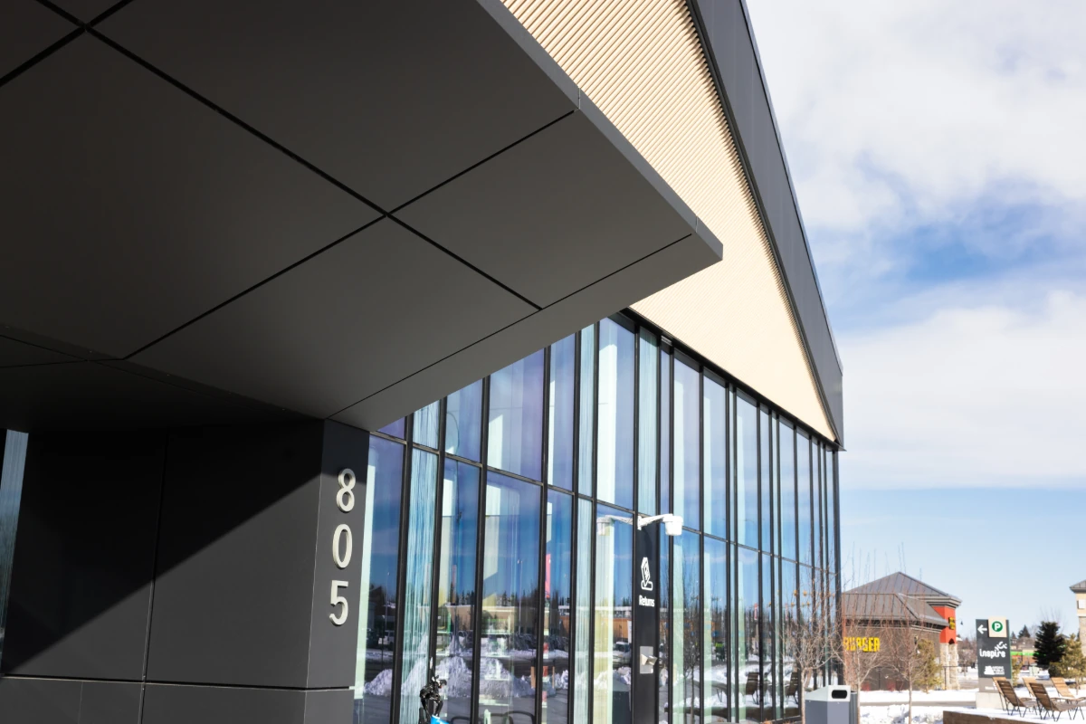 Parker Johnston - Airdrie Public Library - Front entry Metal Panels